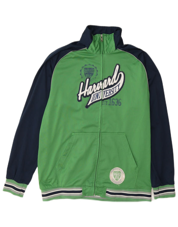 Champion Jungen Harvard University Trainingsanzug-Top-Jacke, 13–14 Jahre, XL, Grün