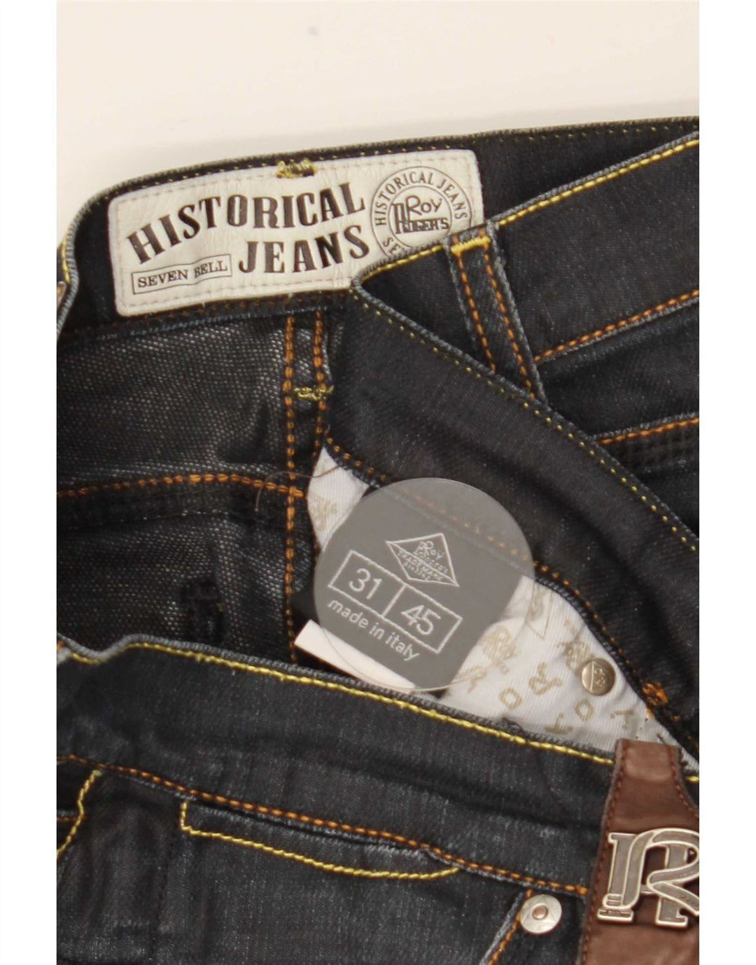 Roy Rogers Slim Jeans til mænd W31 L32 Marineblå bomuld