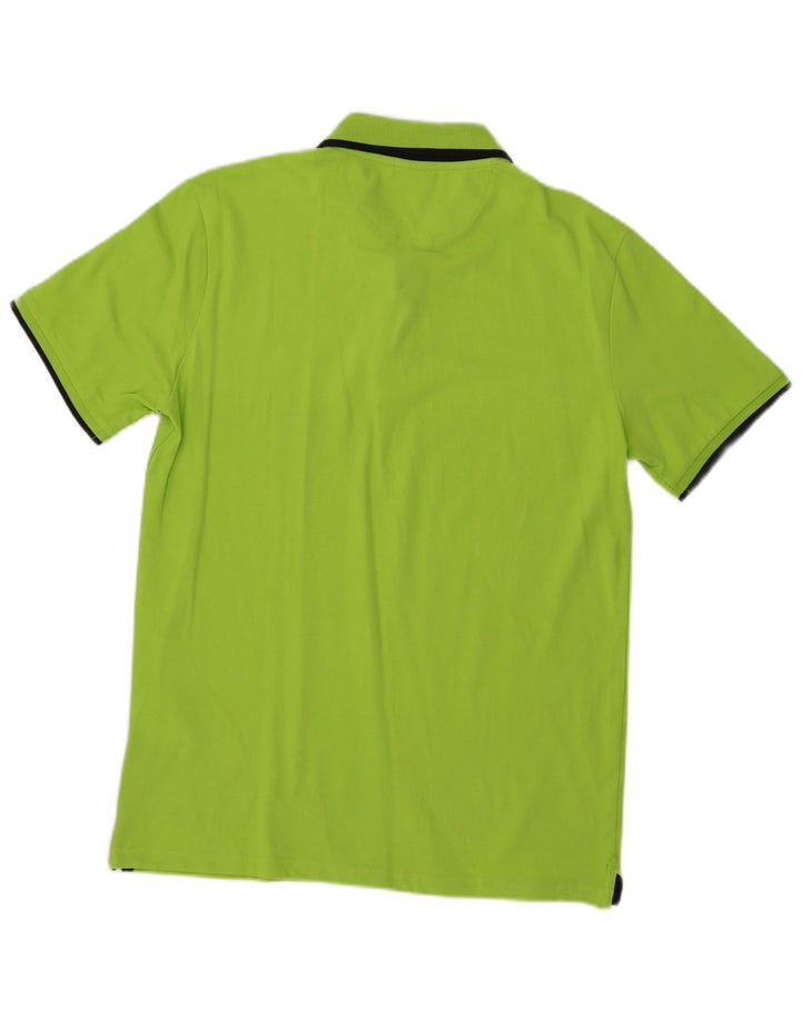 Champion Mens Polo Shirt Large Green Cotton