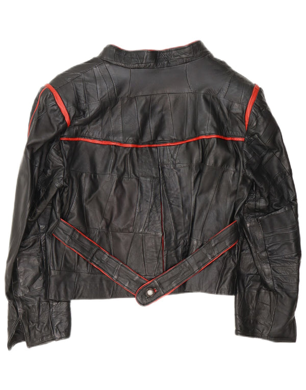 Jachetă vintage pentru femei cu 3 nasturi EU 40 Medium Negru Mozaic