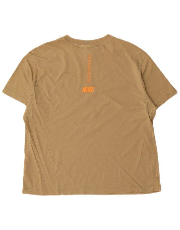 T-shirt grafica da uomo Nike Top Small in cotone kaki
