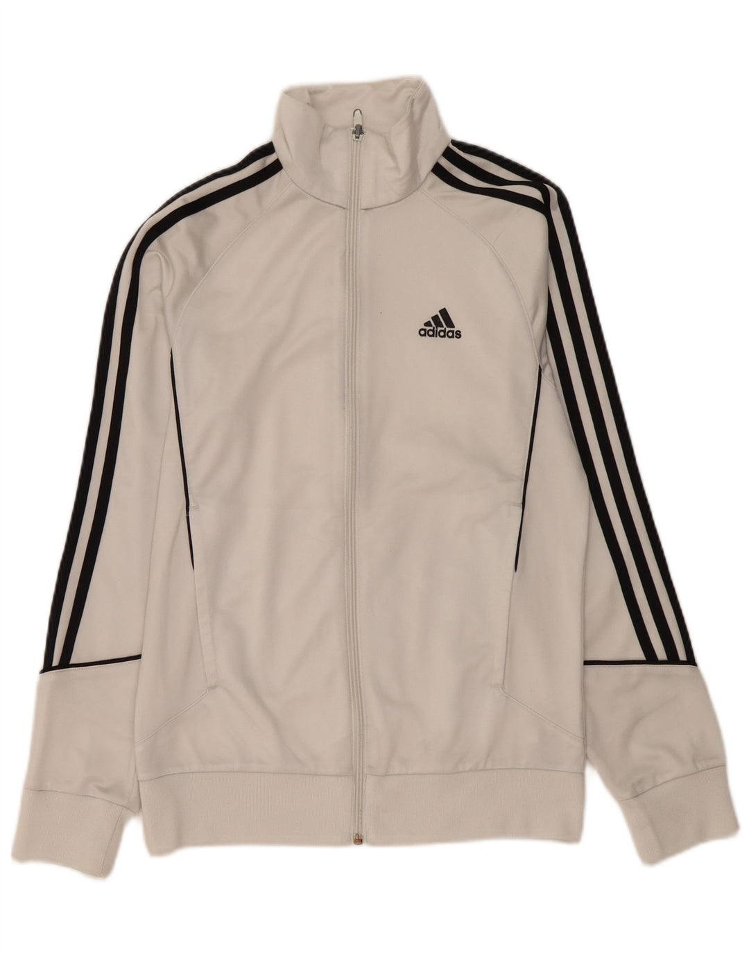 Adidas Herren Trainingsanzug Top Jacke UK 36/38 Small Weiß Polyester