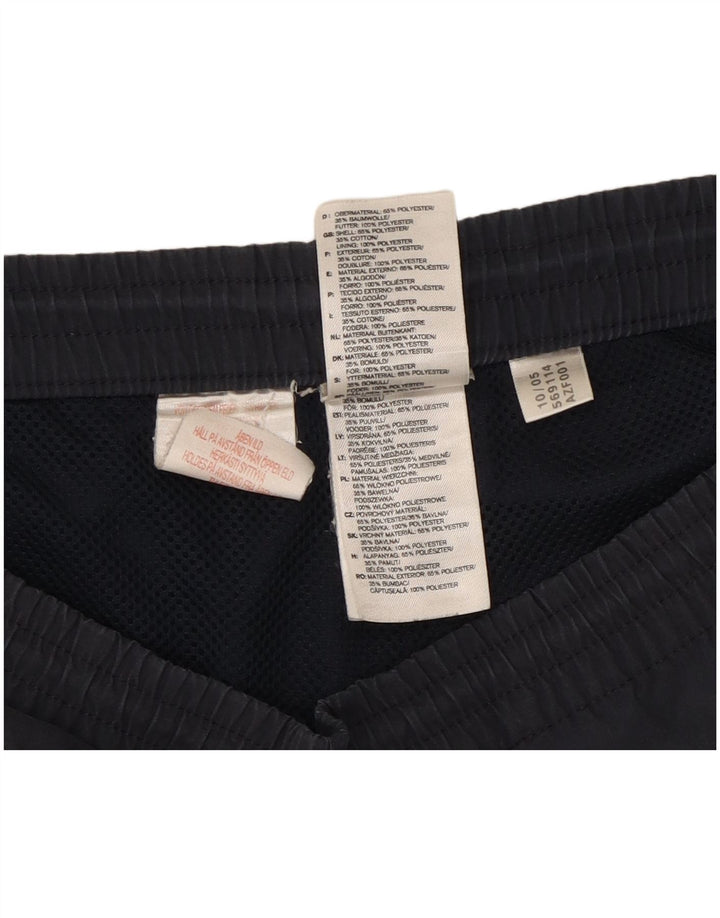 Pantaloncini sportivi da uomo Adidas Bermuda medi in poliestere blu navy