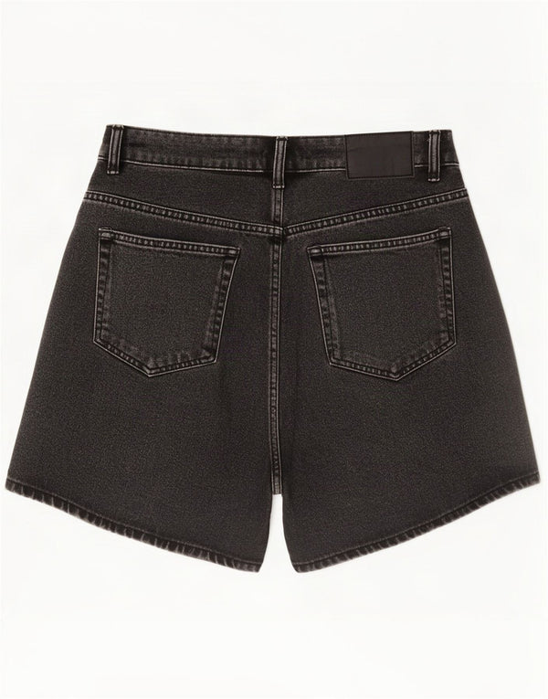 Shorts jeans feminino Zara EU 40 médio W30 algodão preto