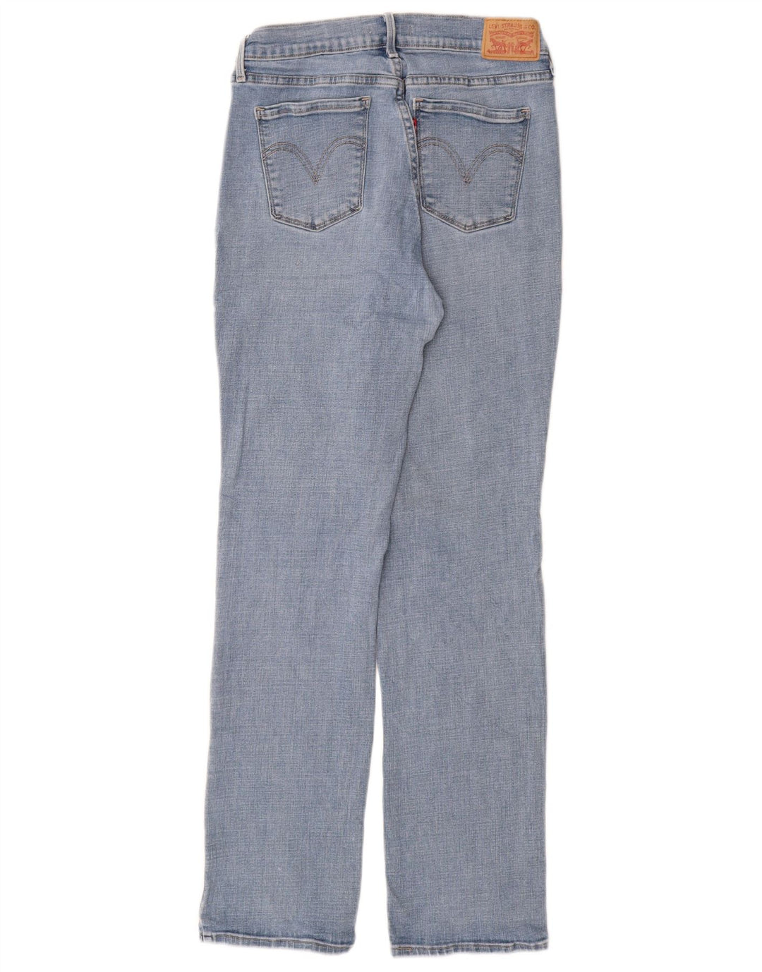 LEVI'S Damen 505 Straight Jeans US 8 Medium W29 L32 Blaue Baumwolle