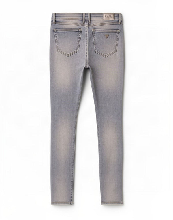 Guess Dame Marylin Distressed Low Skinny Jeans W28 L28 Blue Cotton