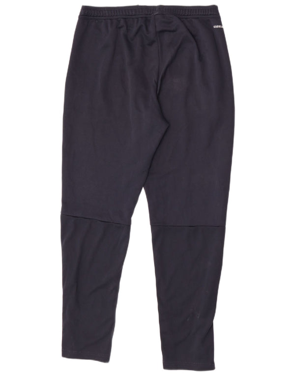 Pantaloni da tuta Adidas Aeroready da uomo UK 42/44 Large Blu Navy Poliestere