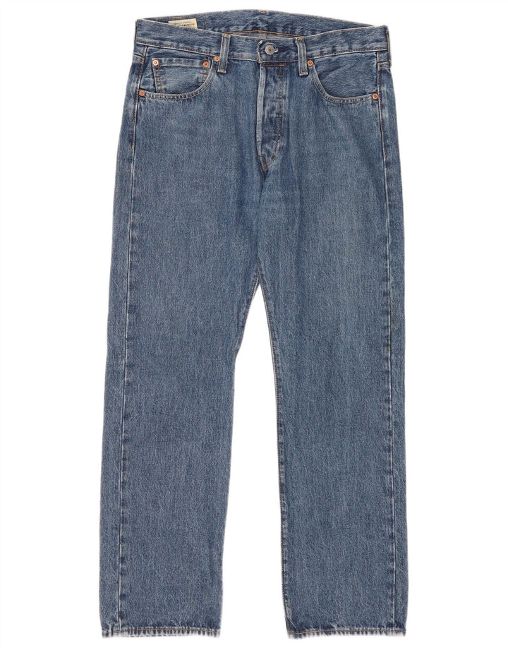 Blugi drepti pentru bărbați Levi's 501 W32 L30 albastru