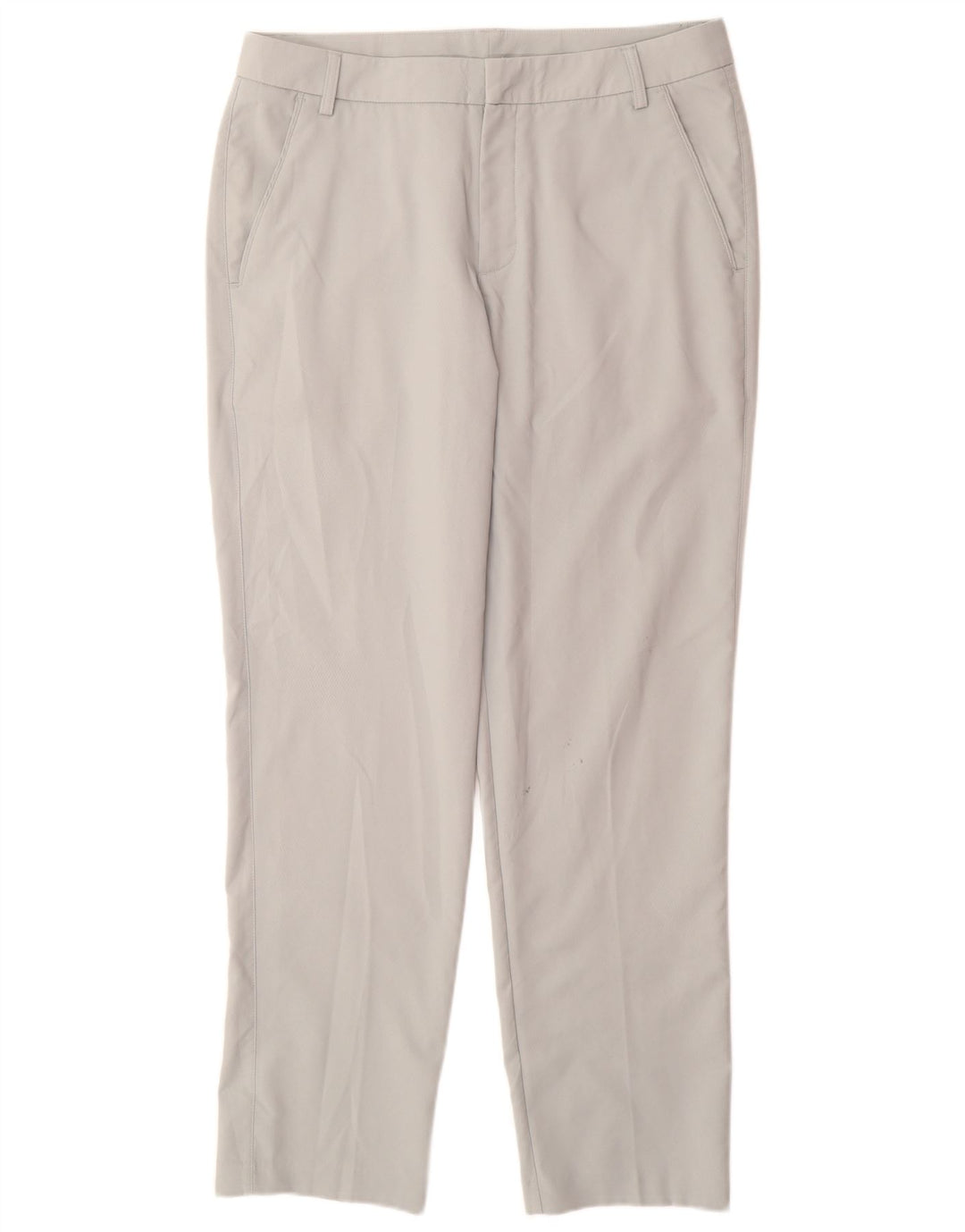 PUMA Mens Straight Chino Trousers W34 L32 Grey Polyester