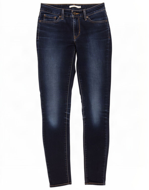 Jeans skinny Levi's 711 da donna W26 L30 cotone blu navy