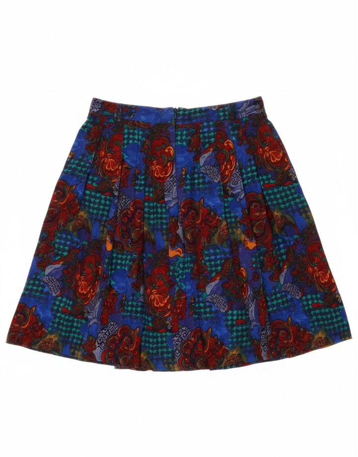 VINTAGE Womens Pleated Skirt IT 44 Medium W28 Multicoloured Paisley Vintage Vintage and Second-Hand Vintage from Messina Hembry 
