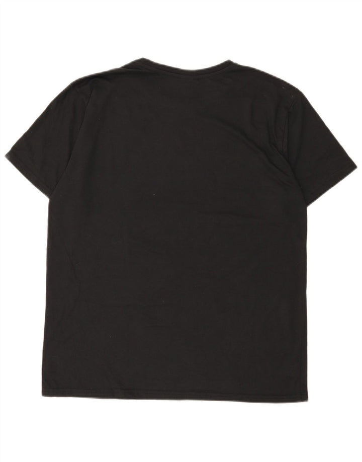 Tricou grafic pentru bărbați Adidas Top Mediu Poliester Negru