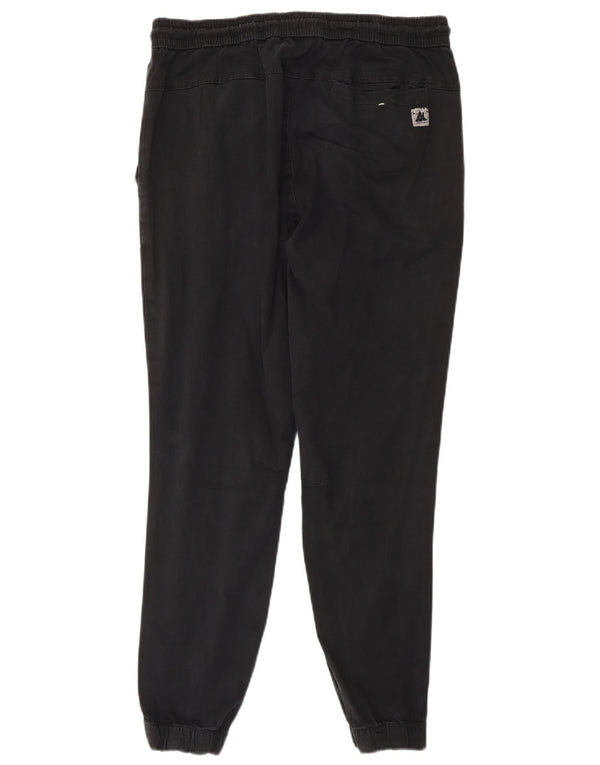 Zara Mens Joggers Chino nadrág nagy W32 L28 fekete