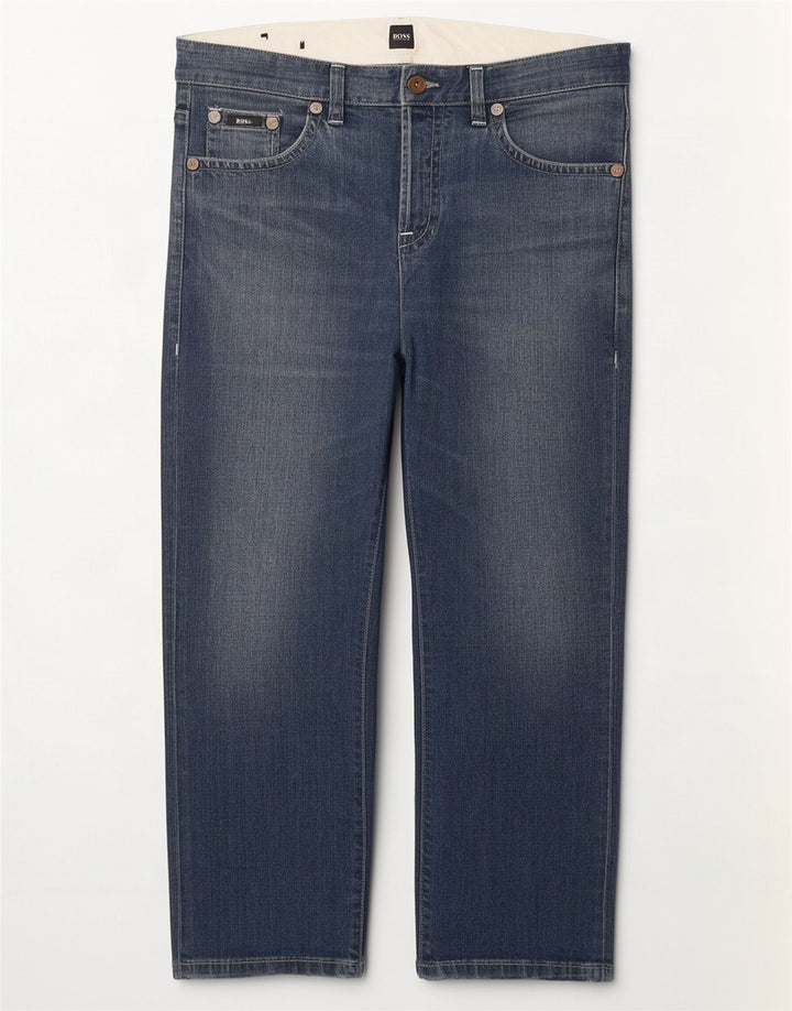 Jeans larghi da uomo Hugo Boss W36 L27 Blu