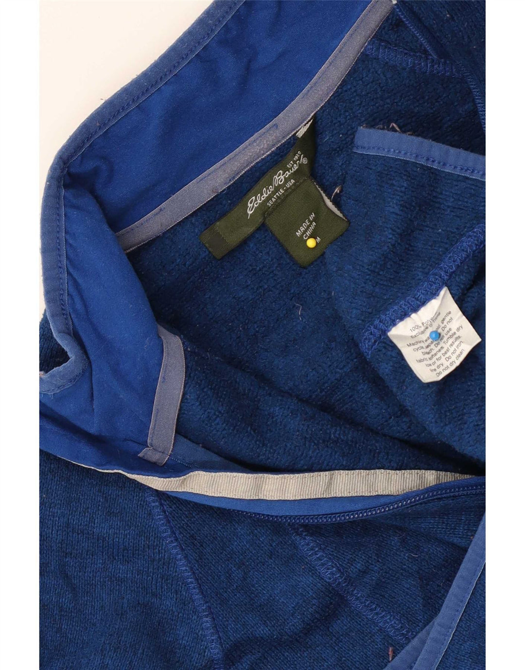 Eddie Bauer træningsdragt topjakke til kvinder UK 14 Medium Blue Polyester