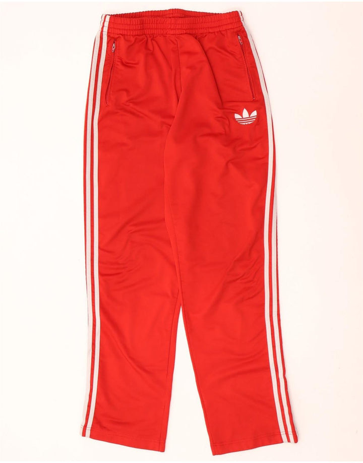 Adidas Mens Tracksuit Trousers Medium Red Polyester