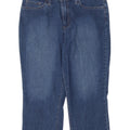 Lee Womens Mid Rise Capri Jeans W32 L21 Blue