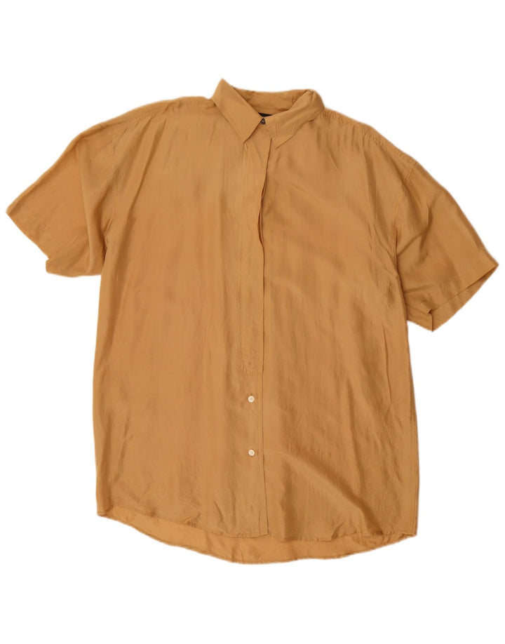 New York Studio Dame Kortærmet Bluse UK 14 Medium Brun