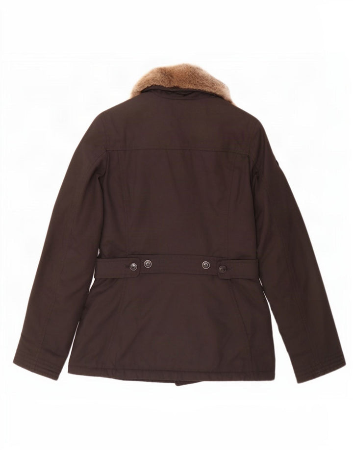 Woolrich Parka para mujer UK 10 Small Nylon negro