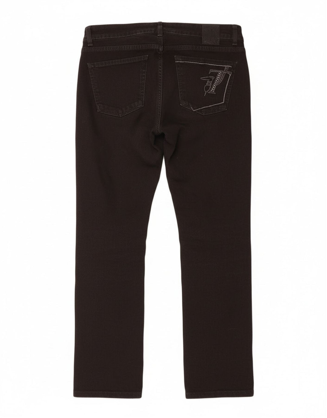 Trussardi Womens Slim Jeans W28 L28 Black Cotton