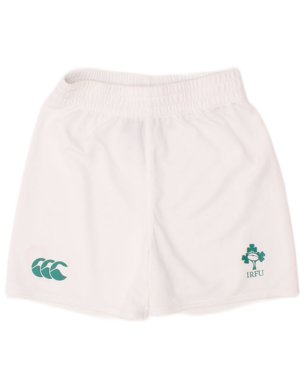 Canterbury Boys IRFU Graphic Sport Shorts 3-4 Years White Polyester