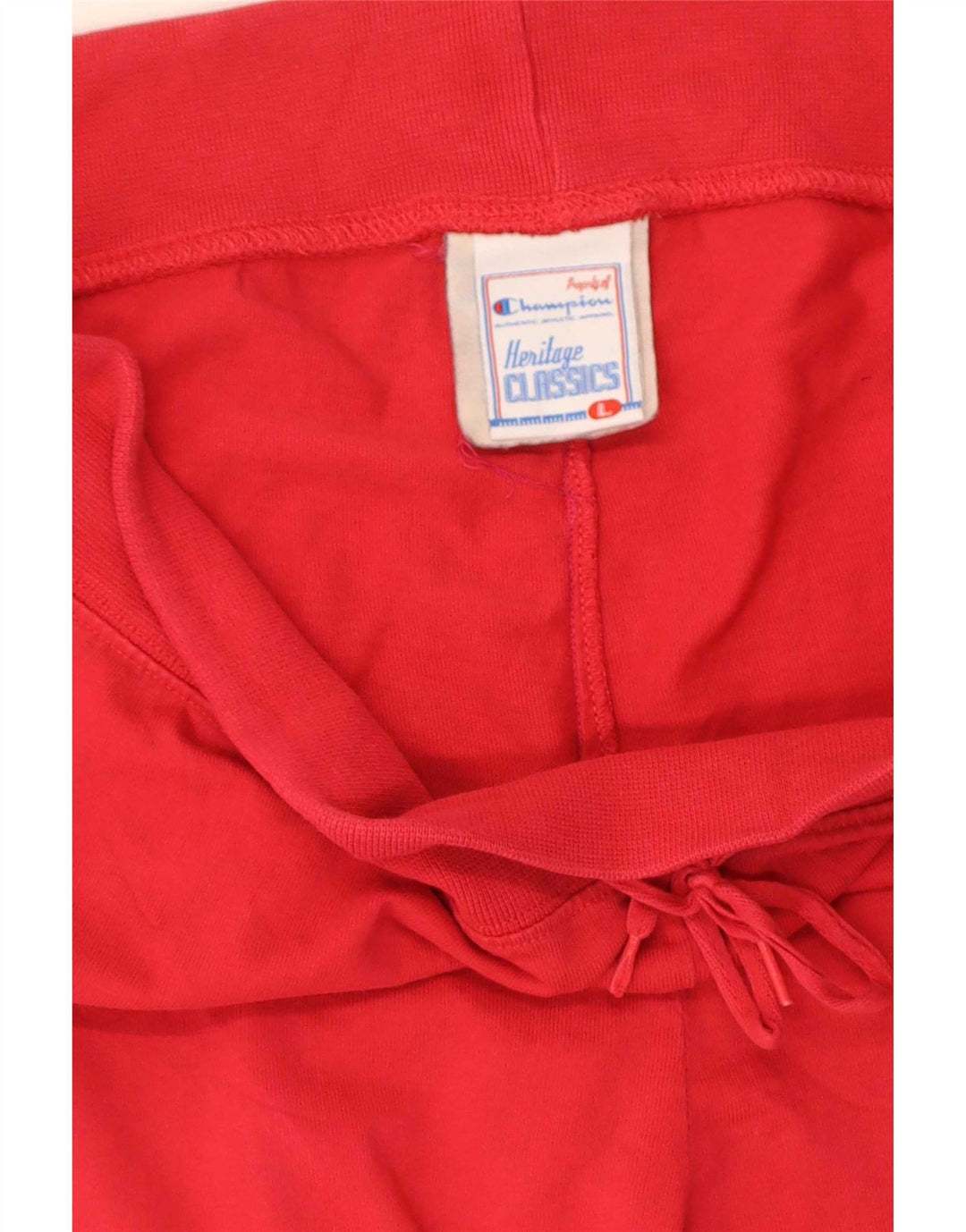 Champion Womens Tracksuit Trousers Large Red Cotton