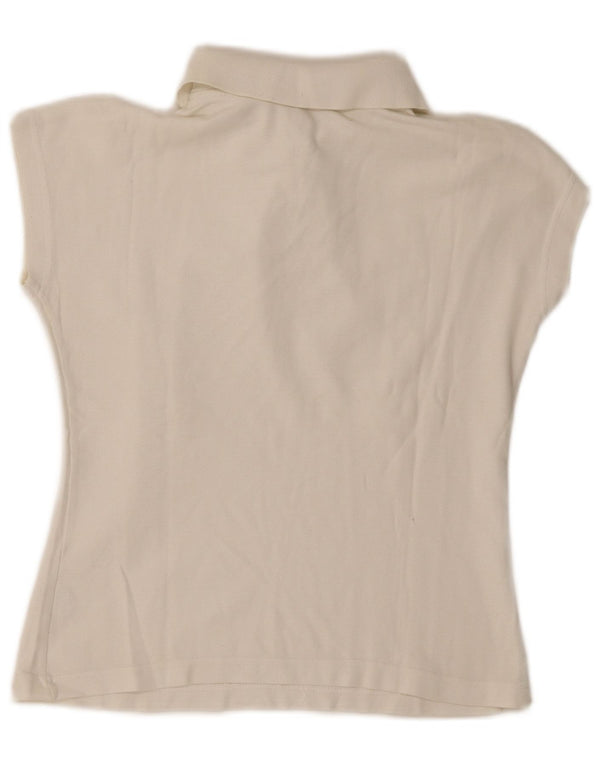 Fila Damen Crop Poloshirt US 8 Mittelweiße Baumwolle