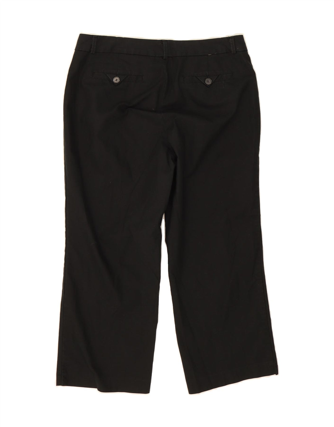 DOCKERS Womens Straight Cropped Trousers W30 L22  Black Cotton Vintage Dockers and Second-Hand Dockers from Messina Hembry 