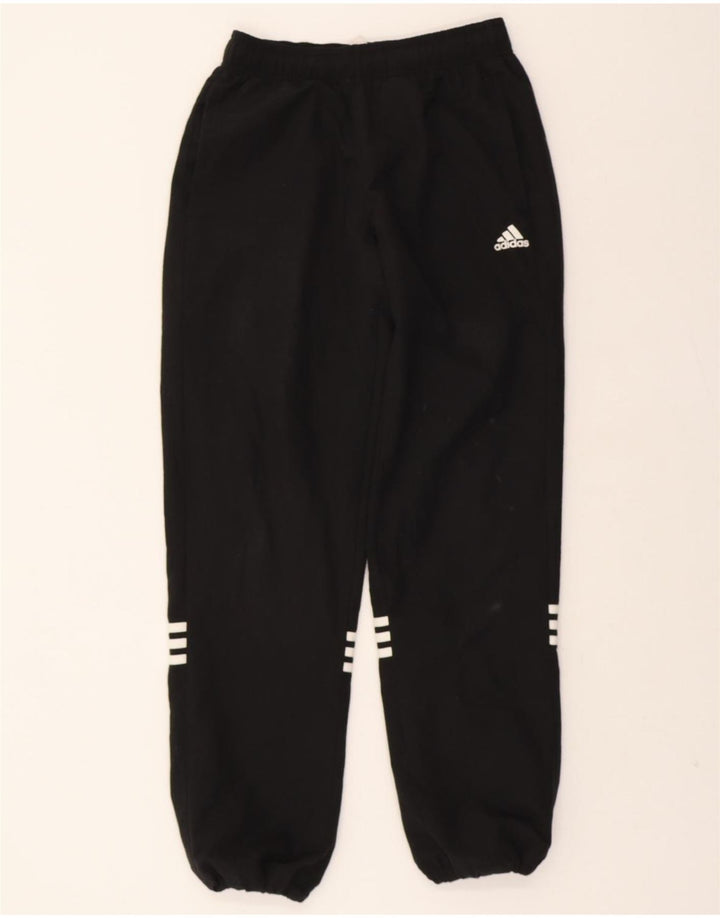 ADIDAS Mens Tracksuit Trousers Joggers Small Black Polyester Vintage Adidas and Second-Hand Adidas from Messina Hembry 