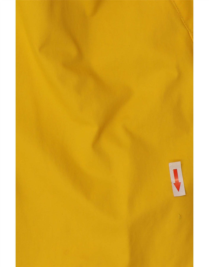 Nautica Mens Rain Jacket UK 42 XL Yellow Nylon