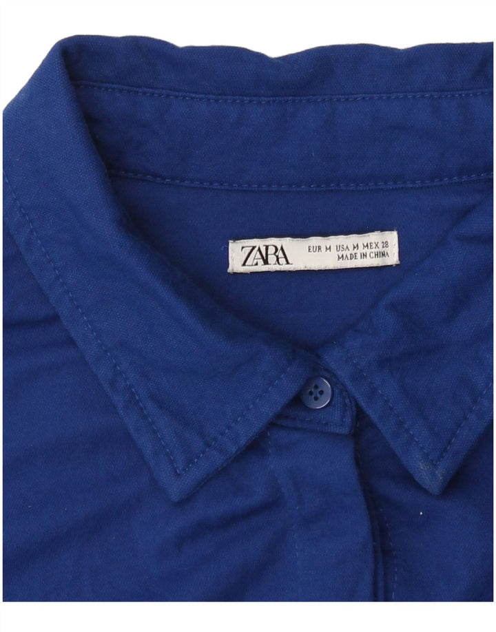 Zara Robe chemise pour femme UK 44 Bleu moyen
