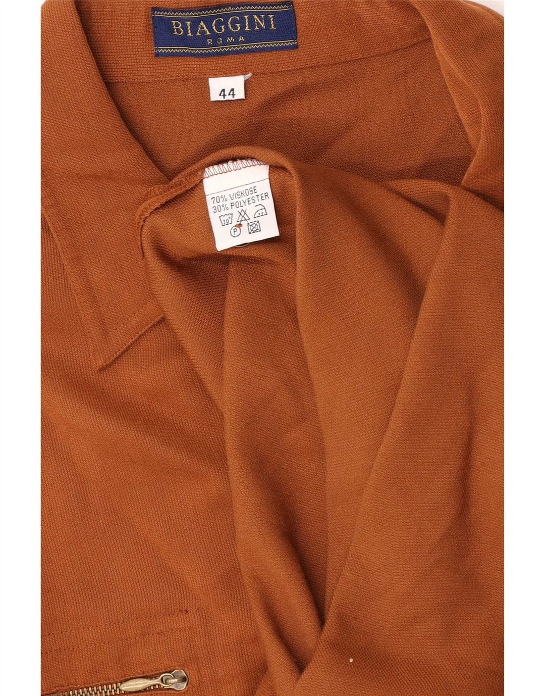 Camicia overshirt da donna Biaggini UK 14 Viscosa marrone medio