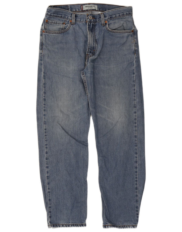 Jeans dritti da uomo Levi's 505 vestibilità regolare W34 L30 cotone blu