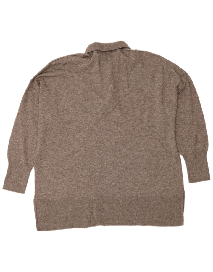ZARA Dame Polo Neck sweater Medium Brun Uld