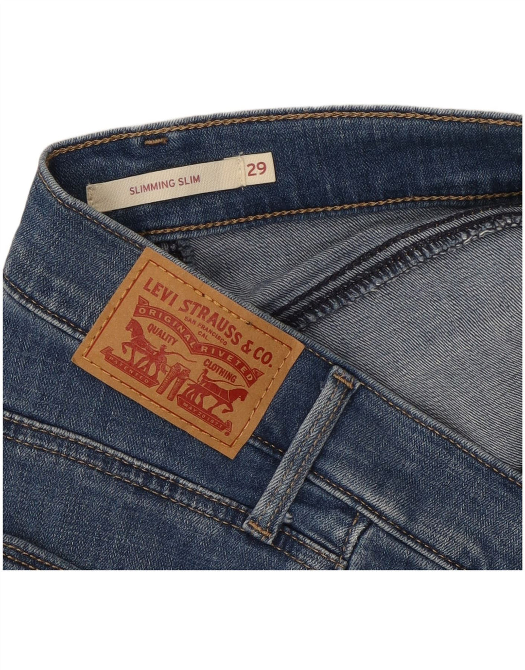 Jeans slim snellenti da donna LEVI'S W29 L25 Blu