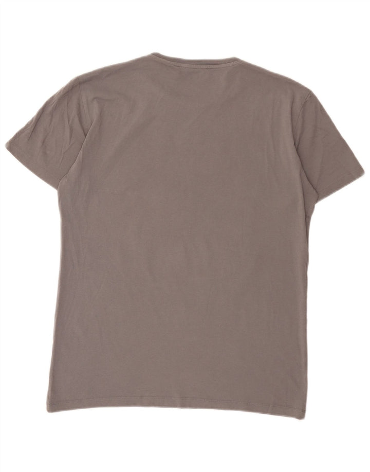 Trussardi Jeans Mens Graphic T-Shirt Top Medium Grey