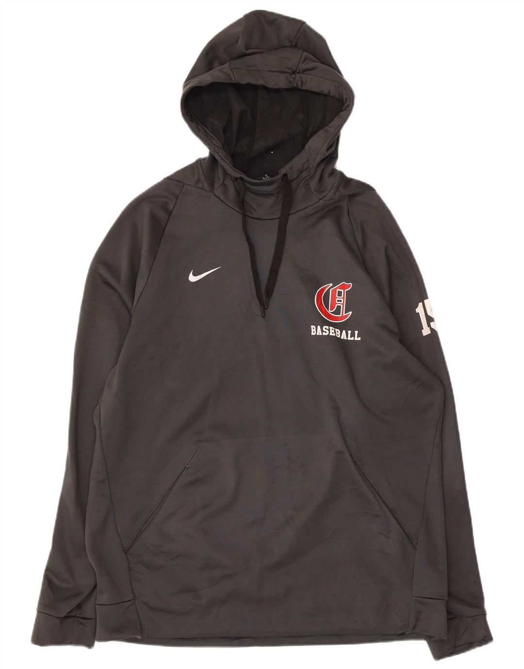 Pulover NIKE pentru bărbați Baseball Graphic Pulover mare, gri, poliester