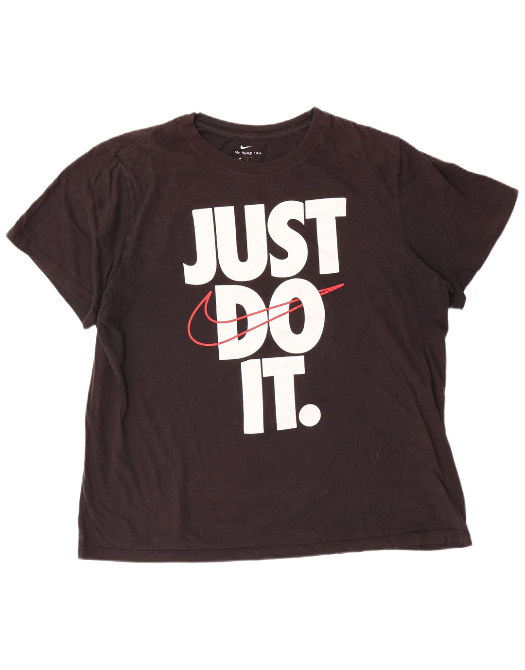 Nike Mens Graphic T-Shirt Top Large Black Cotton