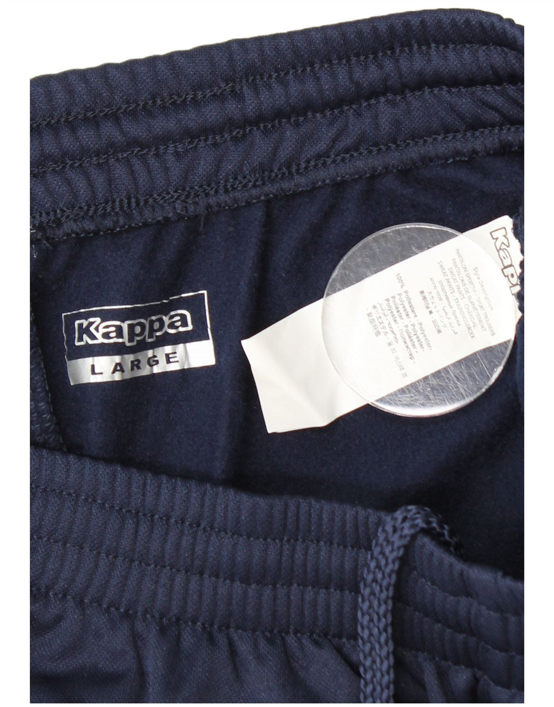 Kappa Boys Tracksuit Trousers 13-14 Years Large Navy Blue Polyester