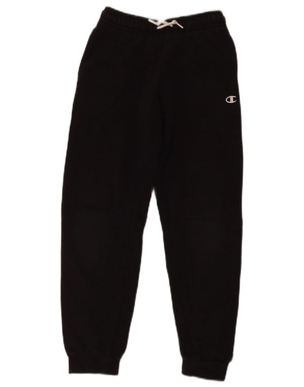 Champion Pantalon de Survêtement Garçon Joggers 9-10 Ans Noir Coton