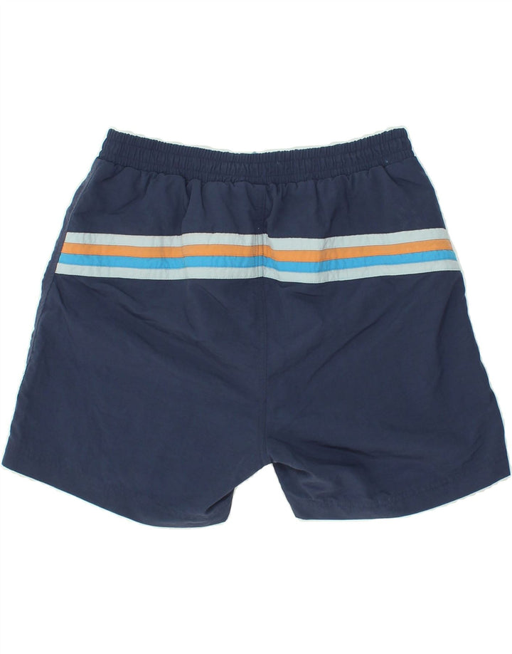 DIADORA Mens Swimming Shorts Large Navy Blue Striped Polyamide