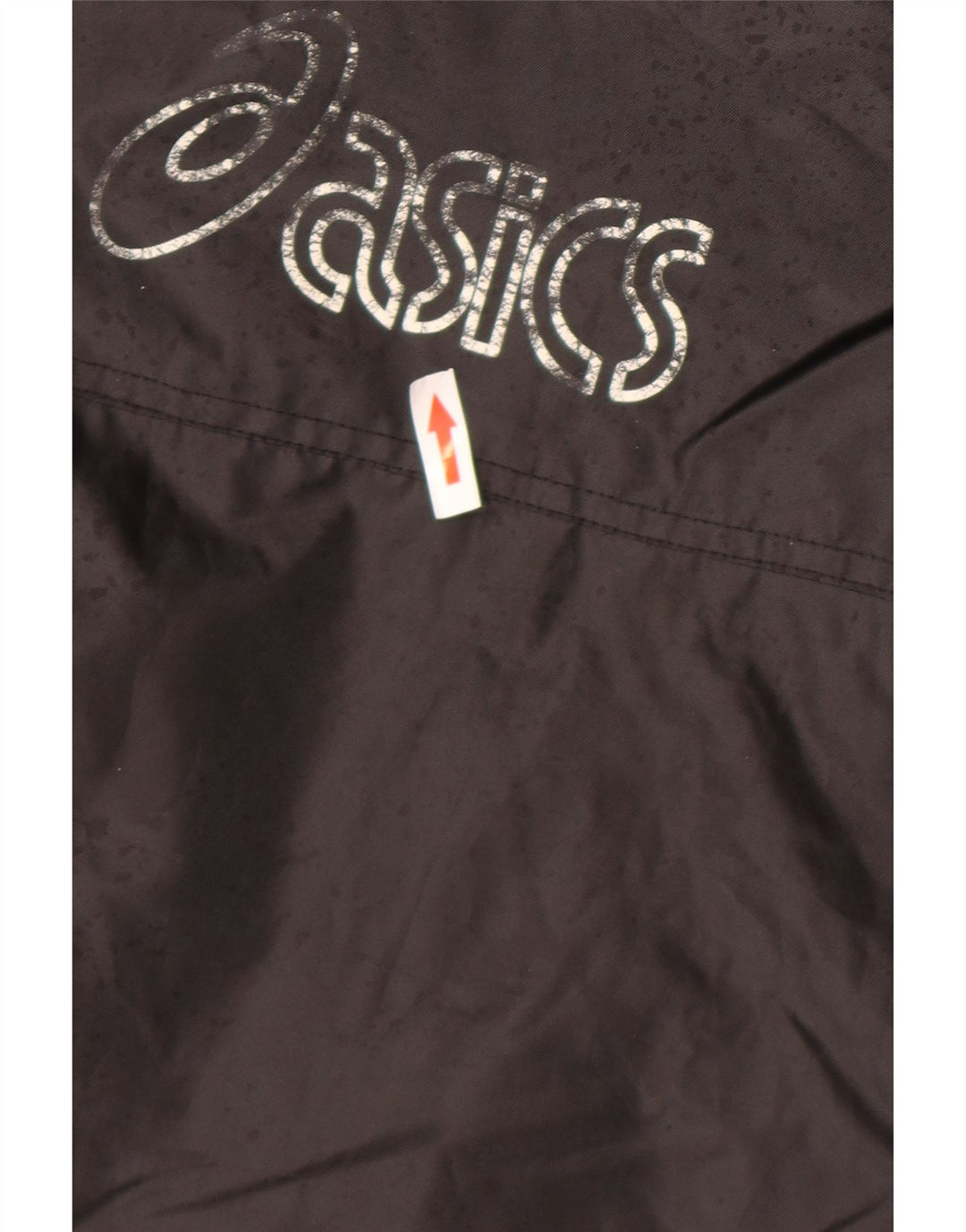 Męska kurtka wiatrówka Asics z grafiką UK 40, duża, czarna, poliester