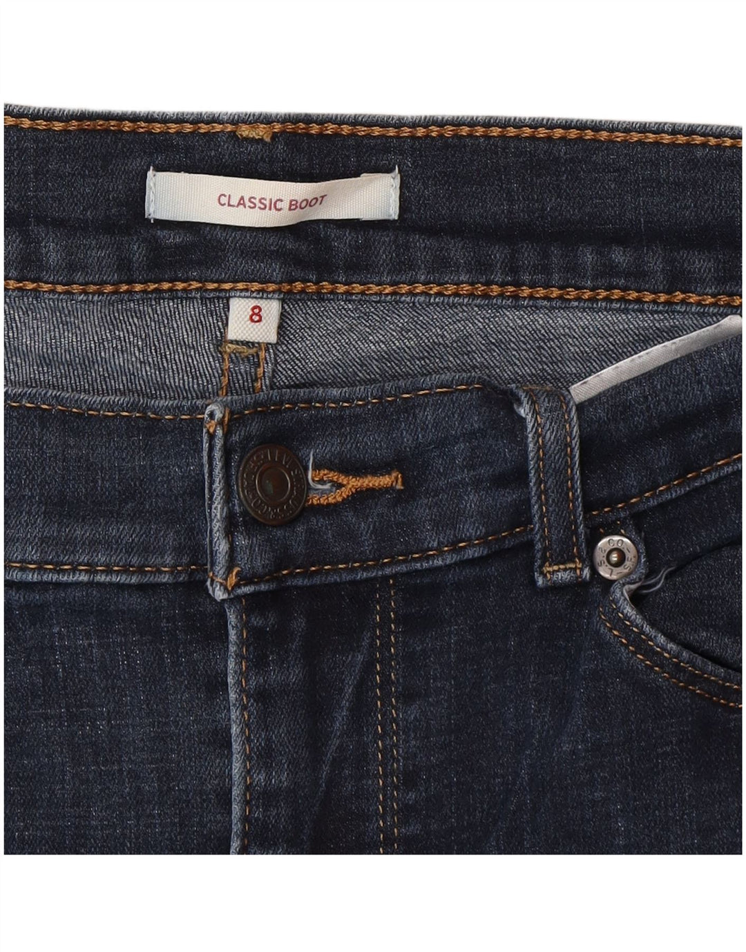 Levi's Womens Classic Bootcut Jeans US 8 Medium W29 L32 Blue