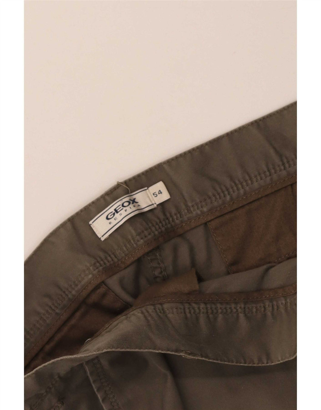 Geox Mens Chino Shorts IT 54 2XL W36 Khaki