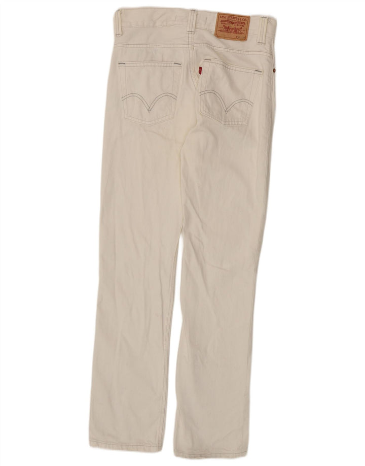 LEVI'S Mens 511 Slim Jeans W31 L34 Off White Cotton