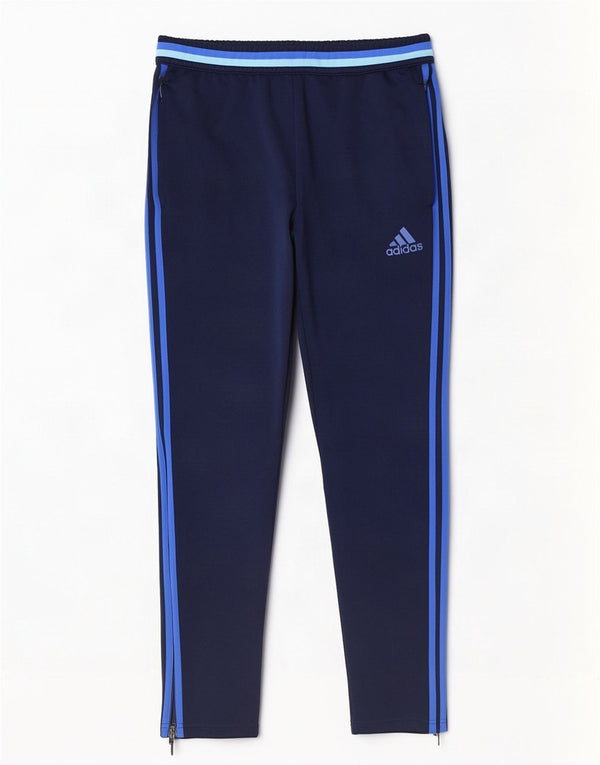 Adidas Mens Climacool Tracksuit Trousers Large Navy Blue Polyester