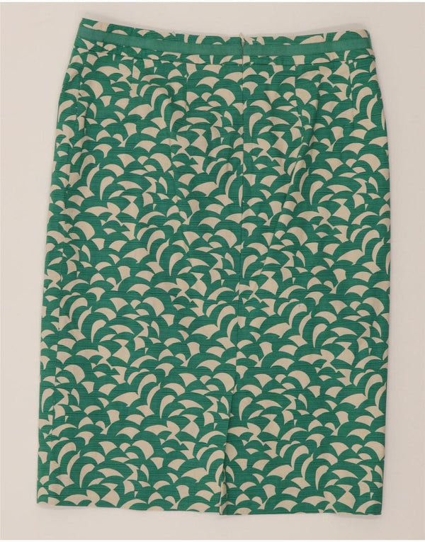 Boden Womens Abstract Pattern Straight Rock UK 14 Large W32 Grüne Baumwolle