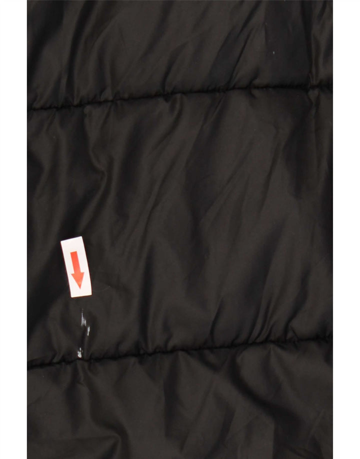 Adidas Womens Hooded Padded Coat UK 16/18 Large Black Polyester