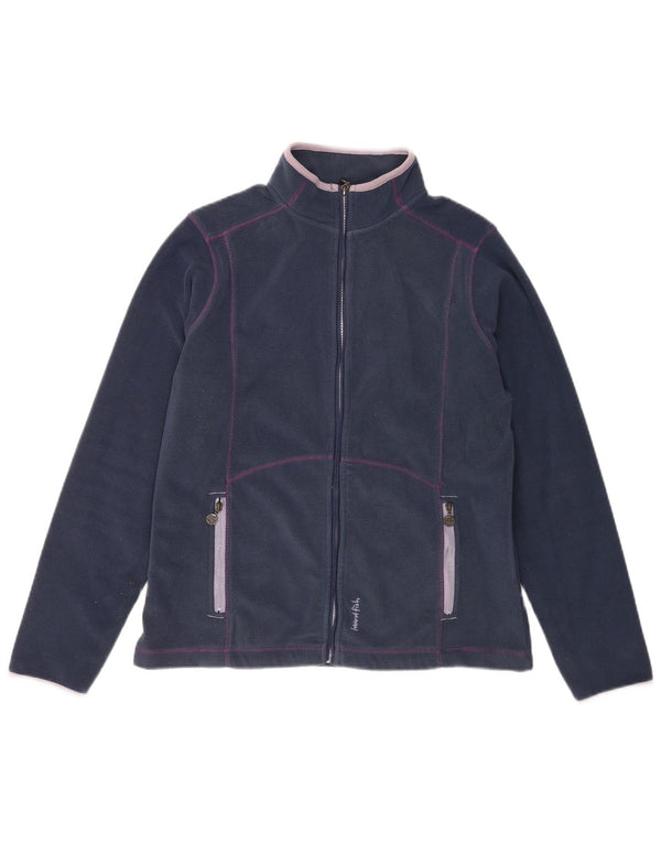 Weird Fish Γυναικείο Fleece Jacket UK 12 Medium Navy Blue Polyester