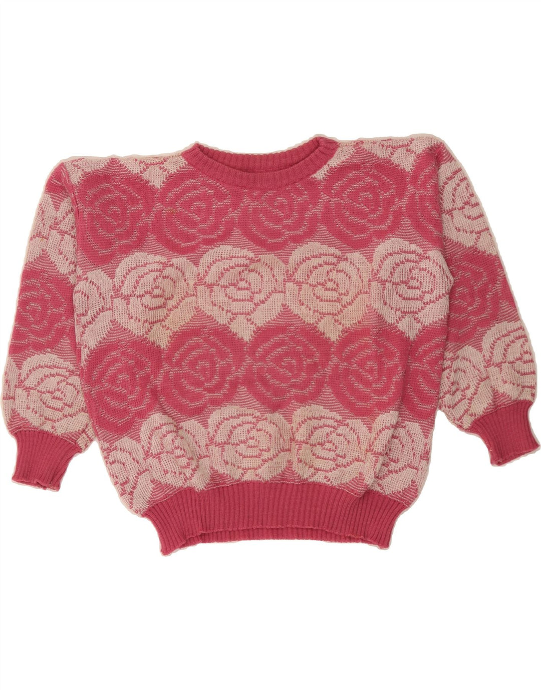 Womens Crop Crew Neck Jumper Sweater UK 16 Large Vintage Vintage and Second-Hand Vintage from Messina Hembry 